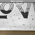 thumbnail image 6 of Ambesonne Live Laugh Love Place Mats Set of 4, Words Hipster, Standard Size, Black and White, 6 of 6
