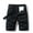 Black, variant on Jophufed Fashion Men's Pants Pocket Zipper Buttons Solid Leisure Time Tooling Shorts Cargo Pants