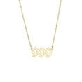 thumbnail image 1 of Collar para mujer, joyería para mujer, 1 pieza de collar con colgante de número de ángel, chapado en oro/plata, de acero inoxidable, ideal para mujeres, collar colgante., 1 of 3