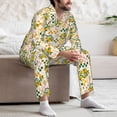 thumbnail image 7 of Lsque Hawaii Palms Pattern Long Sleeve Pajama Set for Men - Soft 2-Piece Sleepwear and Loungewear Set with Pockets, Comfy Nightwear-XX-Large, 7 of 7