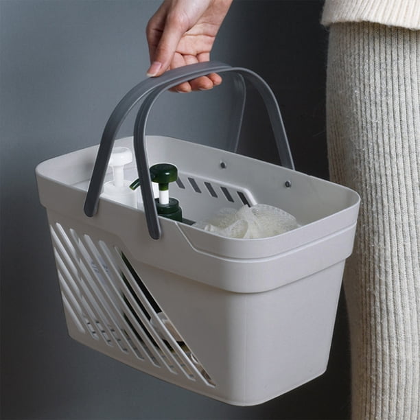 Almacenamiento y organización del baño, cesta de baño portátil, cesta de baño para dormitorio de estudiantes, cesta de baño de plástico familiar, cesta de baño, cesta de almacenamiento, cesta de lavan