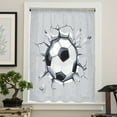 thumbnail image 2 of Football Shot Sport Chiffon Sheer Curtains For Living Room Bedroom Kitchen ration Window Voiles Organza Tulle Curtain, 2 of 7
