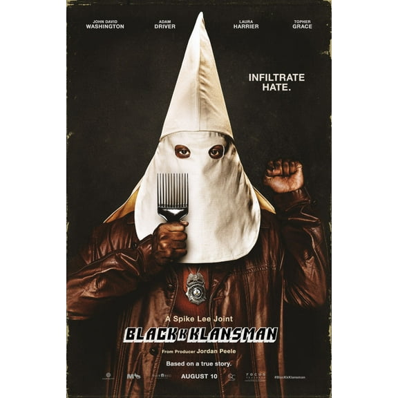 Blackkklansman Movie Poster 24"x36" 24inx36in
