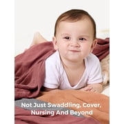 Momcozy Muslin Swaddle Blankets-Brown
