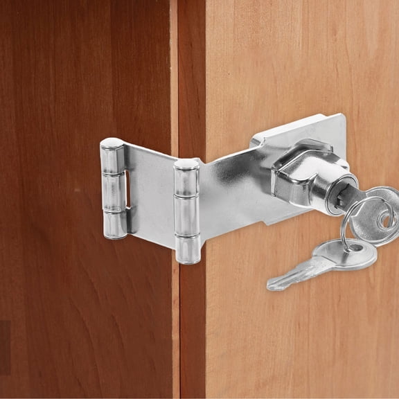 LEORX 1Set Sleek Design Cabinet Door Lock Latch Locks For Inside Door Double Buckle Safety Lock