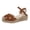 Brown, variant on YLYL Women's Wedge Platform Sandals with Adjustable Ankle Strap Closed Toe Dressy Casual Summer Shoes