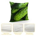 thumbnail image 4 of ONETECH Funny Realistic Food Green Pickles Cucumbers Decorative Throw Pillow Covers Soft Throw Pillowcases Home Decor Living Room Cushion Case for Bed Couch Car Creative Gift, 4 of 5