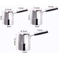 thumbnail image 2 of Long Handle Coffee Toroid Pitcher,Milk Frothing Jug Stainless Steel Coffeware Pull Flower,Wax Melting Pot Candle Making(600ML), 2 of 7
