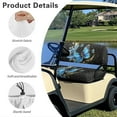 thumbnail image 6 of Binienty Ezgo Txt Golf Cart Seat Cover Moon Butterfly Golf Cart Seat Covers Soft Stretchy Fabric Seats Protective Cover for 2-Person Seats, 6 of 8