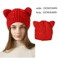 thumbnail image 3 of Winter Beanies Women's Winter Fashion Solid Color Playful Thickening Warm Knitted Hat, 3 of 5