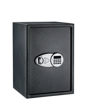 Digital Safe-Electronic Steel Safe with Keypad, 2 Manual Override Keys-Protect Money, Jewelry, Passports and Valuables-For Home or Business by