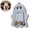 C, variant on Halloween Ghost Picture Frame, Wooden Photo Holder with Hanging Rope for Wall Door Shelf Desk Mantel Decor
