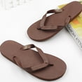 thumbnail image 2 of Worallymy 1 par de chanclas para mujer verano playa piscina fiesta antideslizante zapatilla niña punta abierta sandalia plana marrón Worallymy JD735802908, 2 of 6