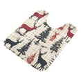 thumbnail image 7 of Yayeee Bath Rug for Bathroom Floor Non Slip Contour Fluffy Soft Absorbent Mat, 20"x24", Red Deer, 7 of 7