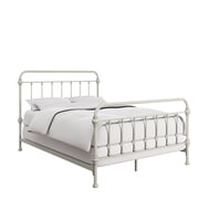 Weston Home Nottingham Metal Queen Bed, Silver Birch