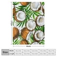 thumbnail image 4 of JRXY Coconut Throw Blanket Tropical Fruit Pattern Throw Blanket for Bed Sofa Couch Boys Girls Room Fresh Coconuts Decor Plush Blanket Summer Fuzzy Throw Blanket Throw White, 4 of 6