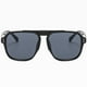 thumbnail image 2 of Gafas de sol Prolriy para mujer y hombre, polarizadas, de moda, clásicas, con montura redonda, color negro, 2 of 5