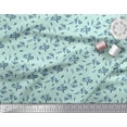 thumbnail image 3 of Soimoi Green Heavy Canvas Fabric Leaves & Tulip Floral Print Sewing Fabric Yard 58 Inch Wide, 3 of 3