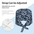 thumbnail image 4 of Kdxio Dragon Pattern Turban Hat for Women Men Comfortable Adjustable Cleaning Working Cap with Sweatband, 4 of 8