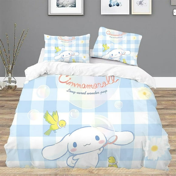 CinnamorollS Twin Size Bedding Set Duvet Cover Queen Comforter Bedding Sets Bed Linen Sets Double Sheets Home Textile GardenBed Sheets