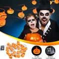 thumbnail image 3 of Uutvmp Halloween Pumpkin String Lights - 10 LED 3D Cute Waterproof Orange Pumpkin Lantern Battery Operated Lights, Indoor Outdoor Decor Party Decorations Small Lights, 3 of 6