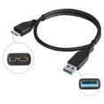 thumbnail image 2 of HLONK 2-Pack Micro USB 3.0 Cable (Micro USB 3 Cable A to Micro B) in Black 1.3 Feet, 2 of 7