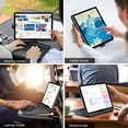thumbnail image 6 of 360 Rotating Backlit Keyboard Cover with Trackpad and Pencil Slot for iPad Air 13 M2/M3/M4, Pro 13 M4/M5, Pro 12.9 3/4/5/6 Gen,Rose Gold, 6 of 6