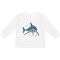 thumbnail image 3 of Inktastic Shark Dinner Boys or Girls Long Sleeve Toddler T-Shirt, 3 of 5