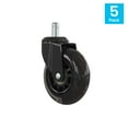 thumbnail image 5 of Flash Furniture Polyurethane Office Chair Caster Wheel, Black/Clear, 5 of 14