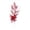 Red, variant on Christmas Floral Pick, Artificial Glitter Foliage Stem, Build Layered Holiday Tree Arrangements or Decorate a Vase and Wreath, Branching Plastic Leaves with Decorative Seasonal Accents