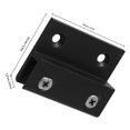 thumbnail image 2 of PAMINGONO 6Pcs Black Aluminum Alloy Glass Fixing Clips for Mirror Mounting with Stable Hold and Easy Installation, 2 of 8