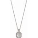 thumbnail image 1 of Ladies Rose Gold Cubic Crystal Pendant Necklace Stainless Steel AAA Cubic Zirconia, 1 of 4