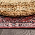 thumbnail image 4 of CAMILSON Oriental Retro Persian Traditional Vintage Distressed Non-Shedding Indoor Area Rug(4003-Rust Red 2x3), 4 of 9