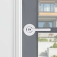 thumbnail image 2 of Baldwin 5260056RENT Contemporary Right Handed Single Cylinder Keyed Entry Door Lever Set -, 2 of 7