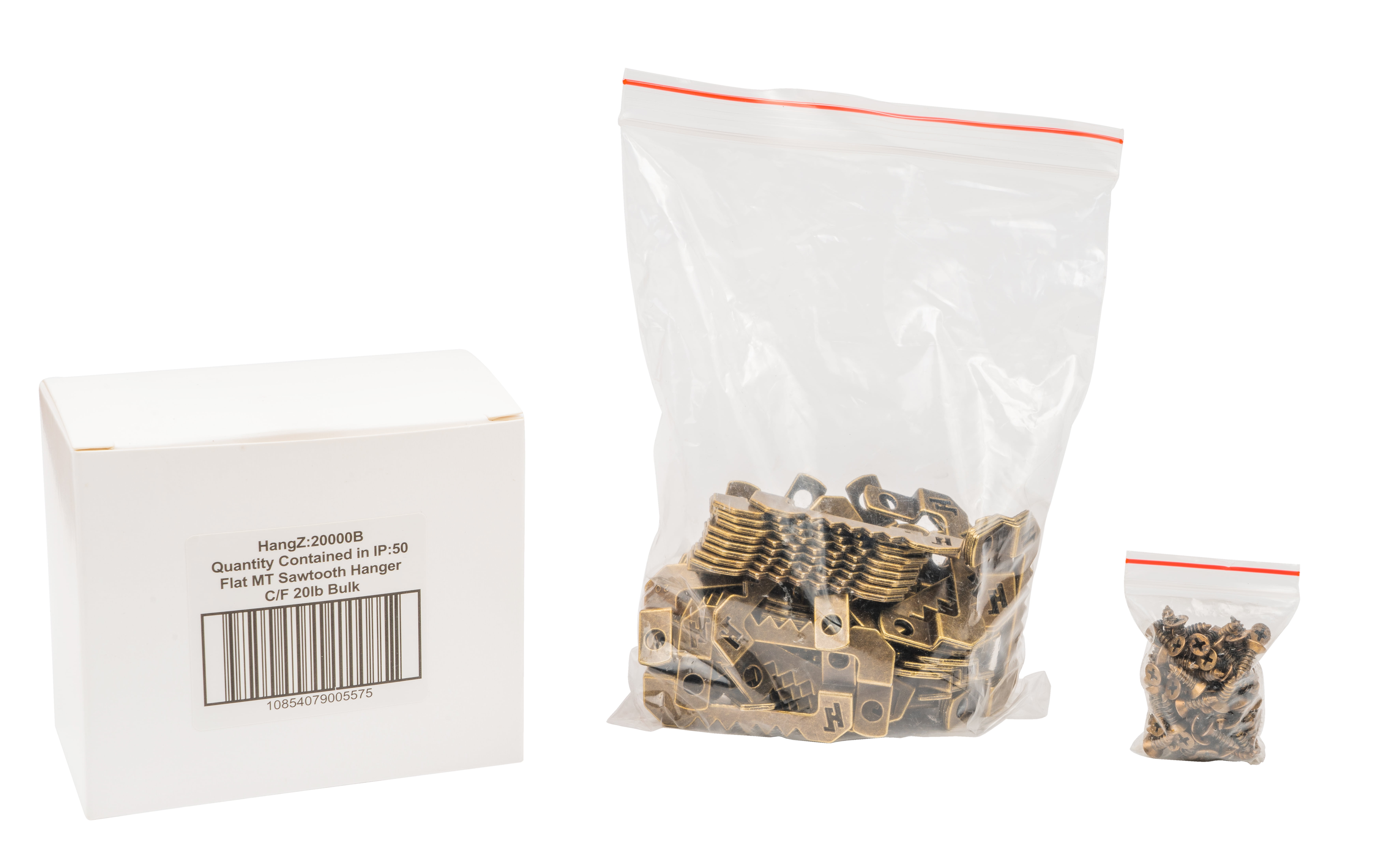 HangZ 20000B Canvas Sawtooth Hanger (50-Pack) 20lb