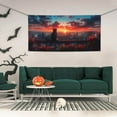 thumbnail image 2 of Picia Cat Watching City Sunset Pattern Party Banner, Festive Decoration, Holiday Banner, Celebration Decor, Event Banner, Reusable Party Banner-Medium, 2 of 8