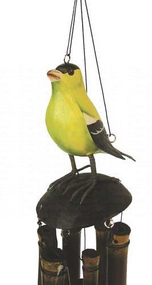 Cohasset 175AG American Goldfinch Bamboo Wind Chime Handcrafted
