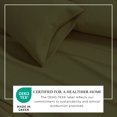 thumbnail image 4 of Great Bay Home Solid Flannel Sheet Set - 100% Turkish Cotton - Double Brushed (Queen, Olive), 4 of 6