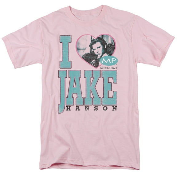 Mp I Heart Jake Hanson Adult 18/1 T-Shirt Pink