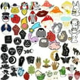 thumbnail image 2 of GKNET Student Cartoon Anime Cute Enamel Pin Collar Corsage Brooch Delicate Jewelry Gift AA-punk crow O, 2 of 9