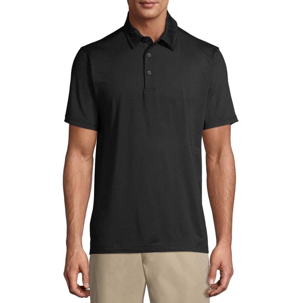 Men's and Big Men's Short Sleeve Core Poly Polo Shirt, Up to Size 3XL Walmart