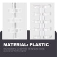 thumbnail image 3 of Weiweiguan 10pcs Detachable Binder Circles Plastic Binder Rings Convenient Leaf Binder File Supply, 3 of 6