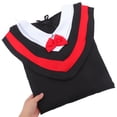thumbnail image 2 of FELTECHELECTR Conjunto de toga de graduación infantil con estola y borlas para cosplay y fotografía (rojo, 150 cm), 2 of 7