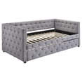 thumbnail image 4 of Mockern Upholstered Twin Daybed with Trundle Grey, 4 of 7