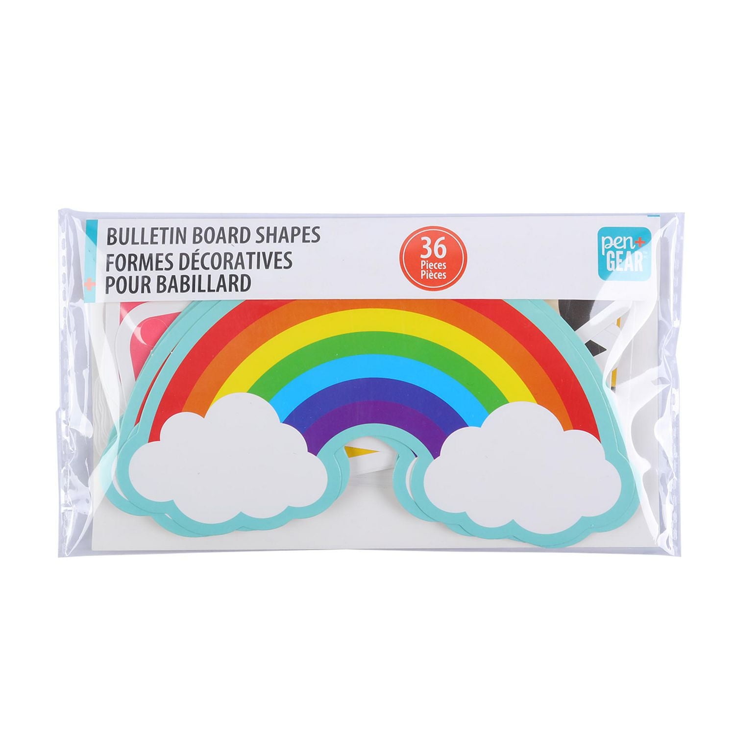 Pen+Gear Die Cut Bulletin Board Shapes, 3 Designs, 36 Count