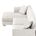 thumbnail image 2 of MAYEERTY 96x56" Modern Cloud Sectional Sofa - L-Shaped 4-Seat Chenille Couch with 2 Free Pillows/Oversized Chaise for Living Room/Apartment/Office, 3 Colors, 2 of 24
