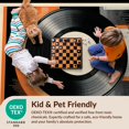 thumbnail image 4 of Design&I 8'x10' Ultra Soft Area Rug, Music Vinyl Cd Record Disc Retro Soundwave Border Vintage Note None Fluffy Washable Non Shedding for Bedroom Living Room Under Sectional, 4 of 7