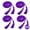 Purple, variant on Graduation Honor Cords Graduation Tassel​ Grad Cords​ Bulk Polyester Yarn Honor Cord for Bachelor Gown for Graduation Students 4Pcs Rainbow