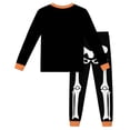 thumbnail image 6 of Weebloom Halloween Pajama Sets For Little Girl Skeleton Long Sleeve Shirts And Pants Fall Winter 2 Piece Set Pjs Jammies, 6 of 6