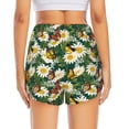 thumbnail image 3 of Picia Sunflowers And Butterflies Pattern Women's 2 in 1 Athletic Running Shorts High Waisted Workout Casual Gym Sweat Shorts with Comfy Liner Zipper Pockets-XX-Large, 3 of 9